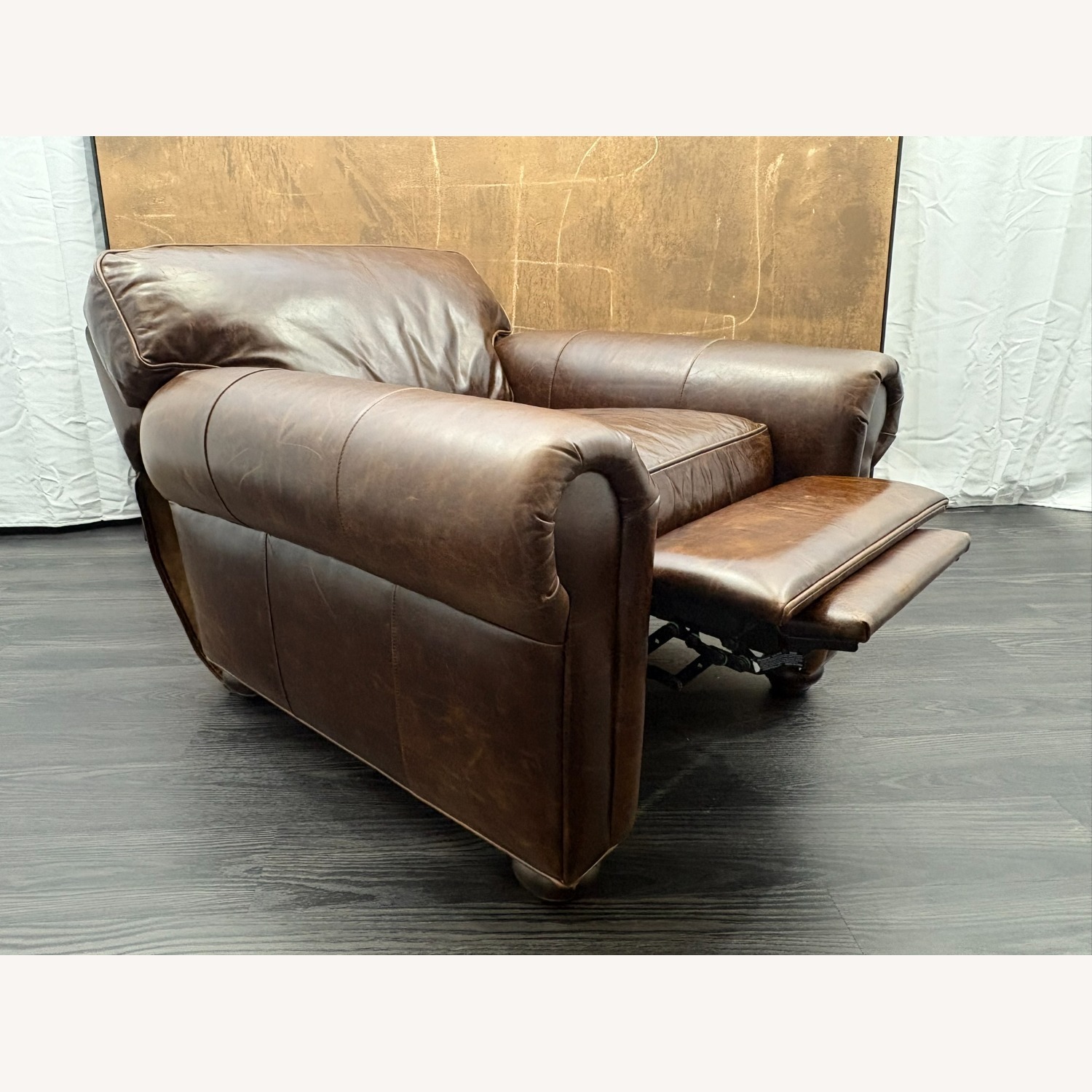 Restoration Hardware Original Lancaster Leather Recliner  - image-23