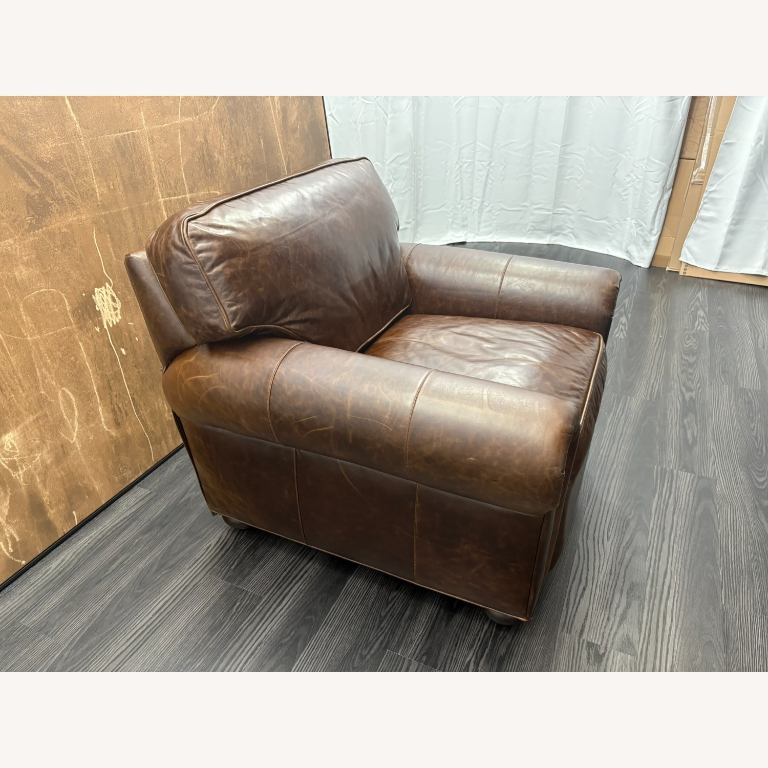 Restoration Hardware Original Lancaster Leather Recliner  - image-8