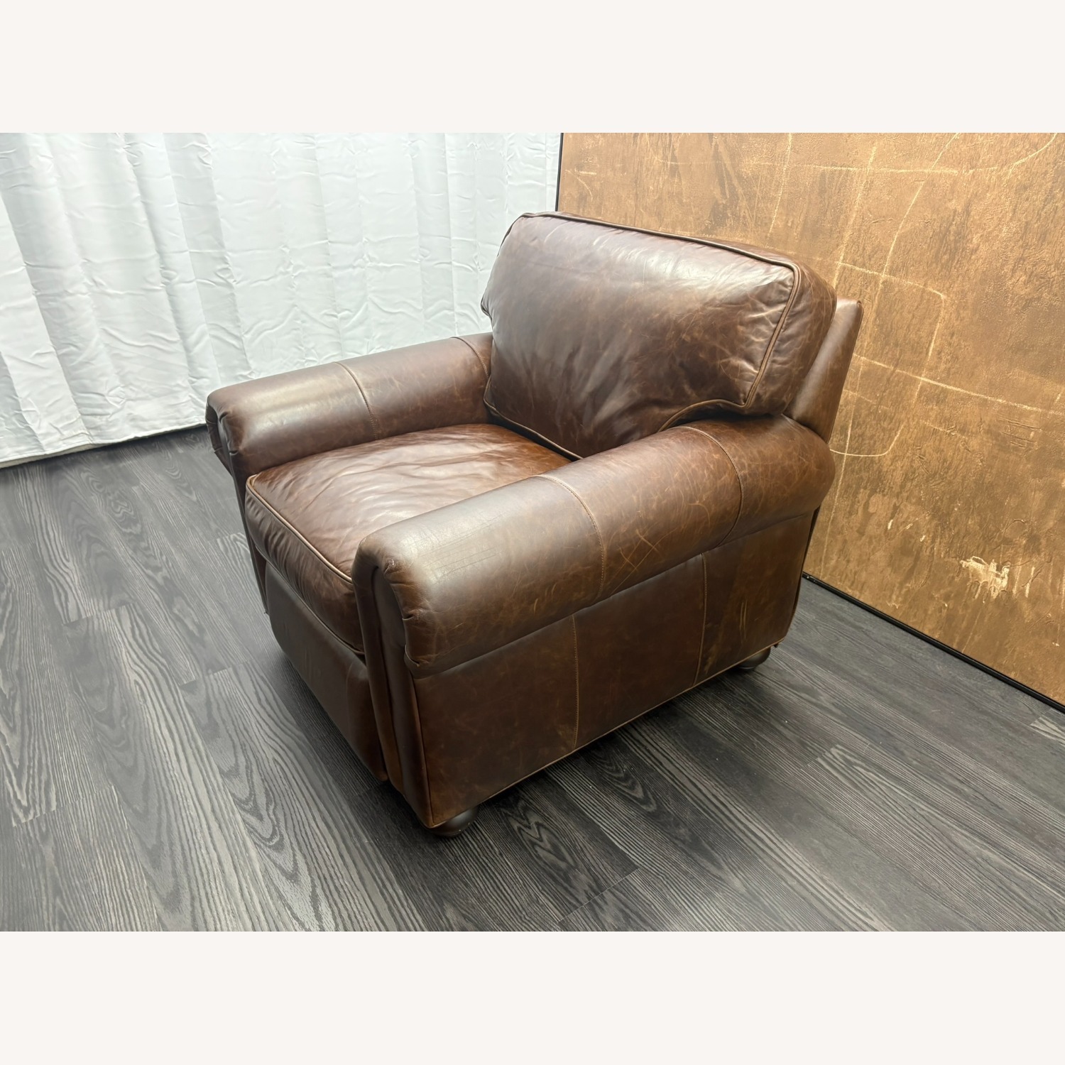 Restoration Hardware Original Lancaster Leather Recliner  - image-2