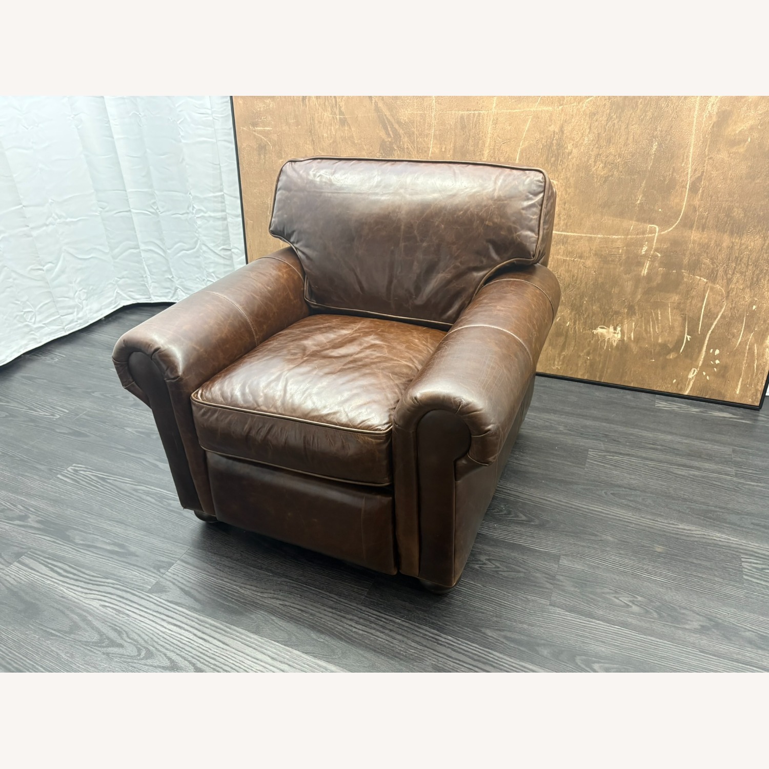 Restoration Hardware Original Lancaster Leather Recliner  - image-24