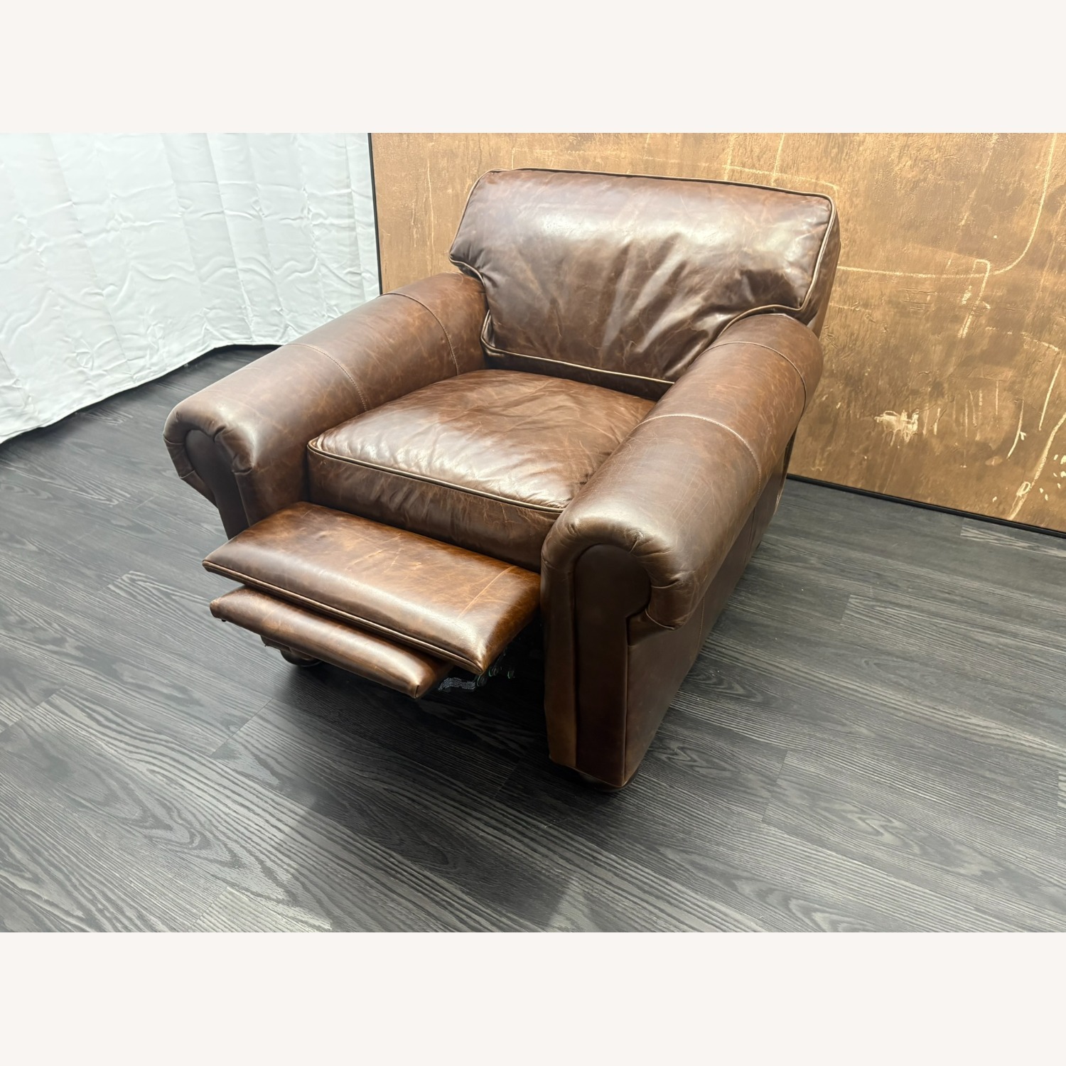 Restoration Hardware Original Lancaster Leather Recliner  - image-12