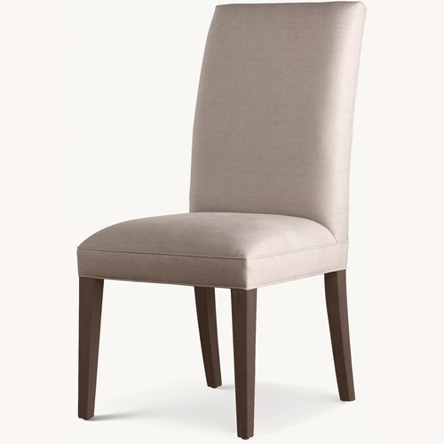 Used Restoration Hardware Hudson Parsons Natural Linen Dining Chairs for sale on AptDeco