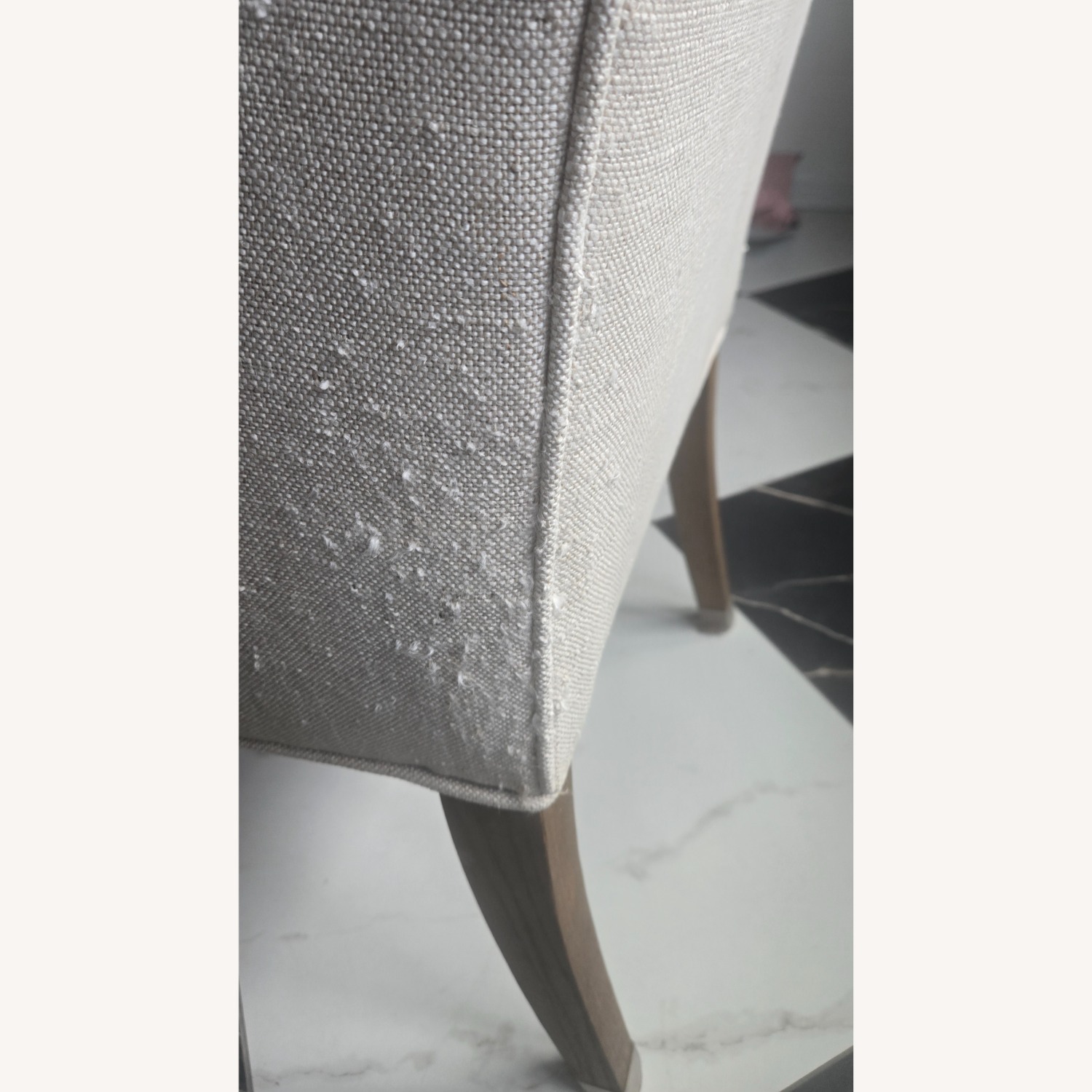 Restoration Hardware Hudson Parsons Natural Linen Dining Chairs - image-6