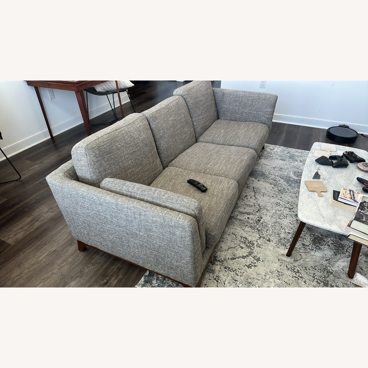 Article Ceni Dark Gray Fabric 3+ Seater Sofa - image-1