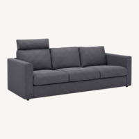 IKEA VIMLELight Gray Fabric 3+ Seater Sofa