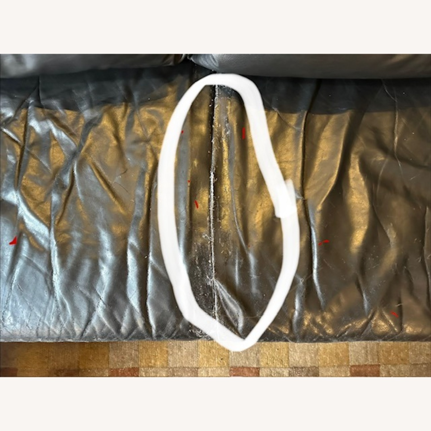 Ligne Roset Black Leather 2 Piece Sectional  - image-6