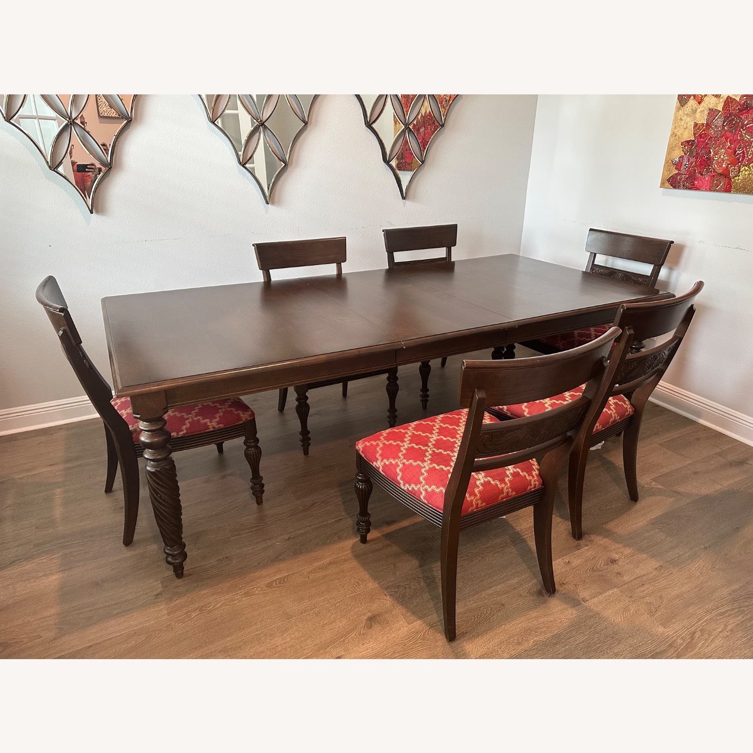 Ethan Allen Dark Brown Wood Dining Sets - image-1