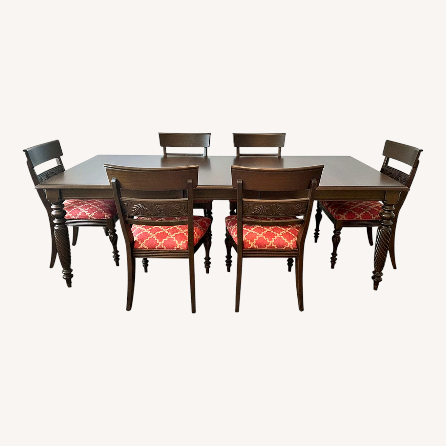 Ethan Allen Dark Brown Wood Dining Sets - image-0