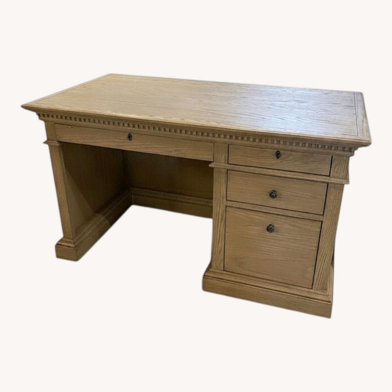 Restoration Hardware St. James 4-Drawer Desk - image-0