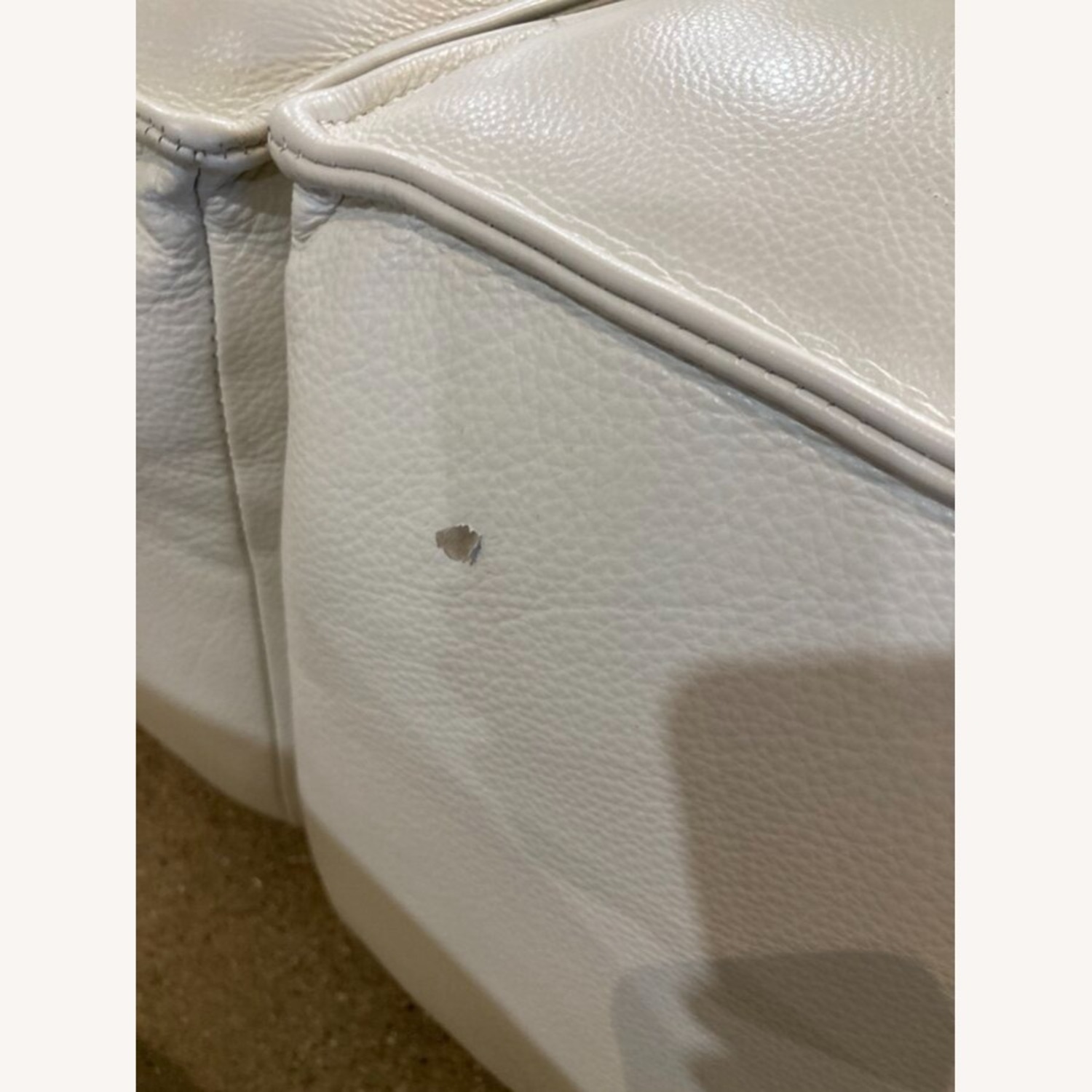 6pc Remi Modular Leather Sectional Off White  - image-8