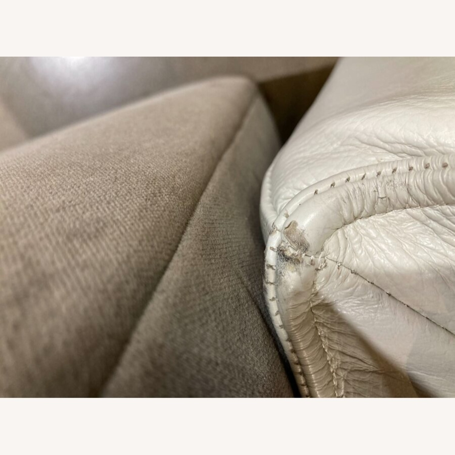 6pc Remi Modular Leather Sectional Off White  - image-10