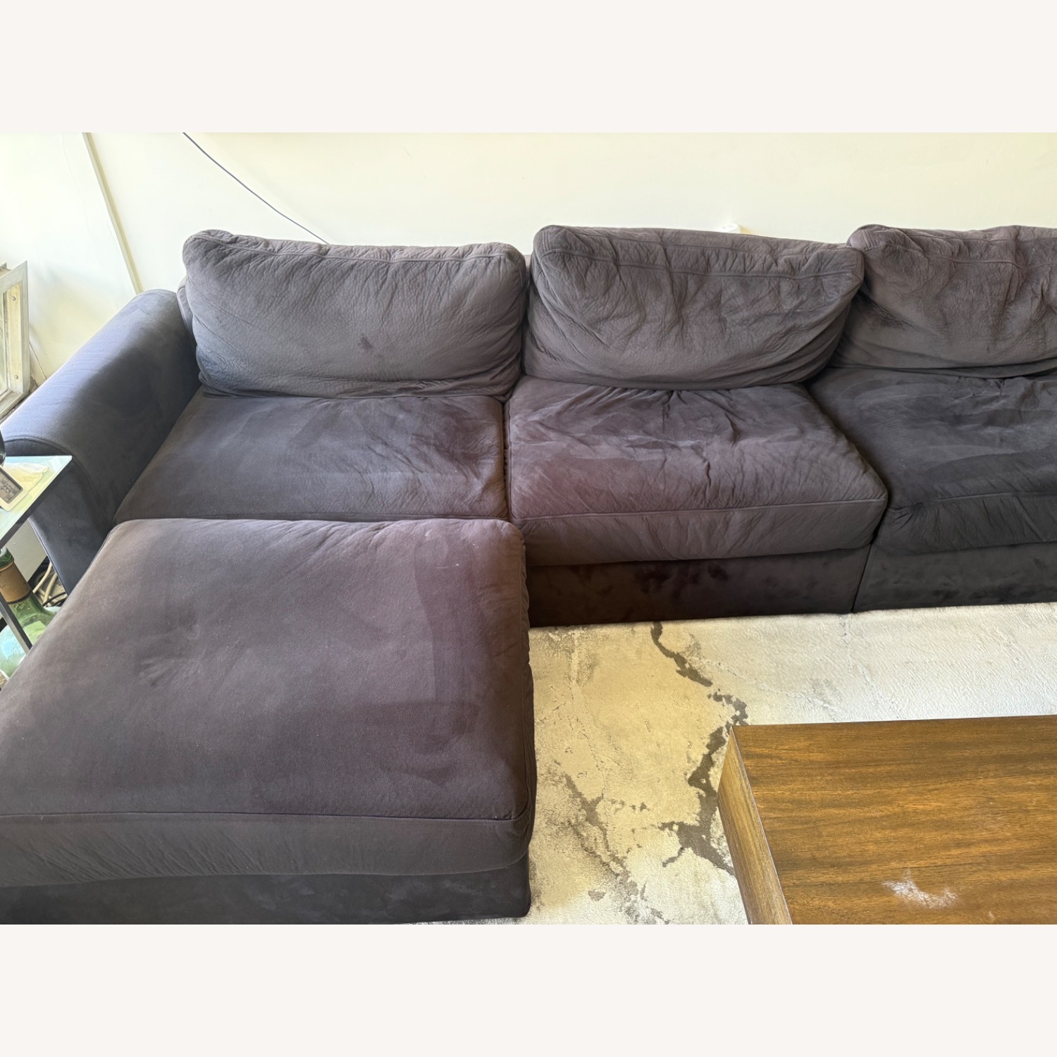 Lovesac Sactional Lovesoft Black Velvet - image-6