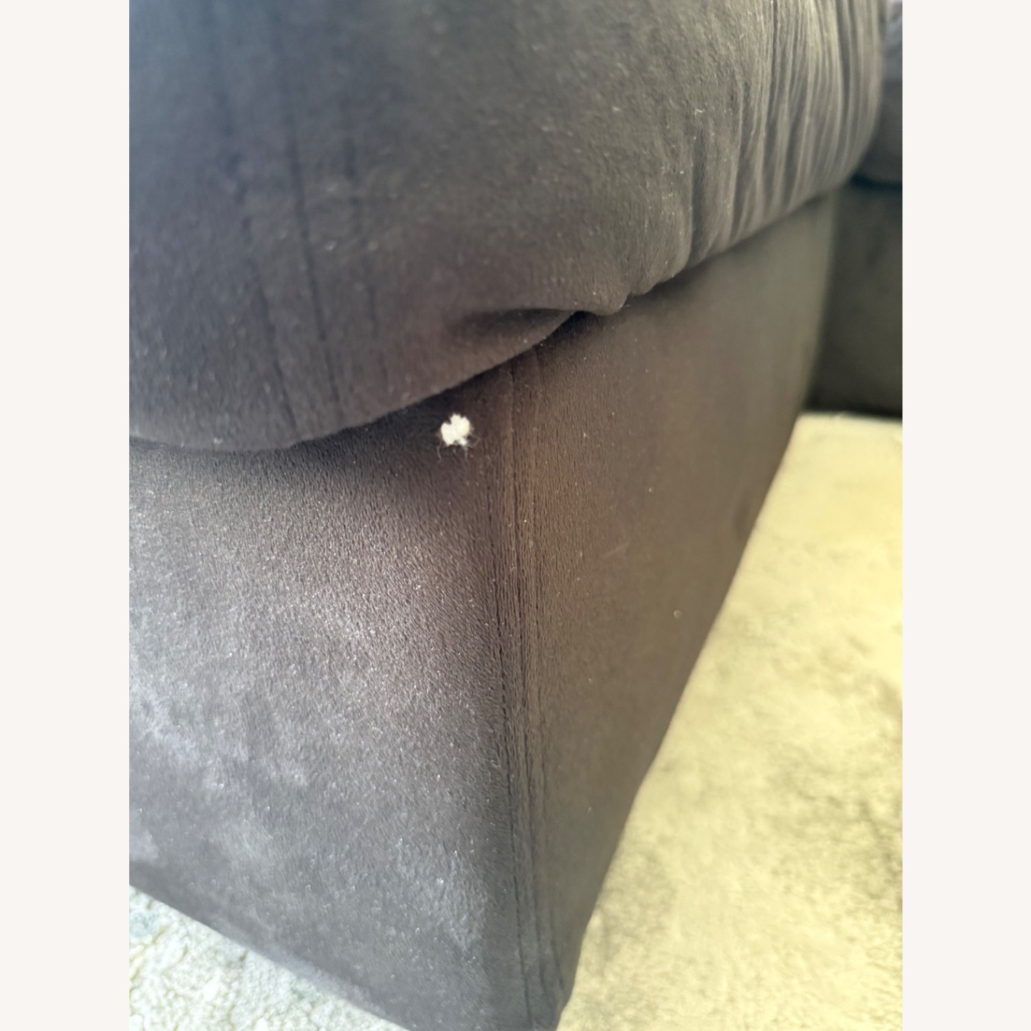 Lovesac Sactional Lovesoft Black Velvet - image-13