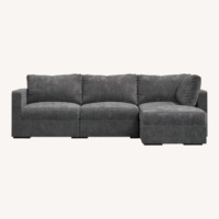 Lovesac Sactional Lovesoft Black Velvet