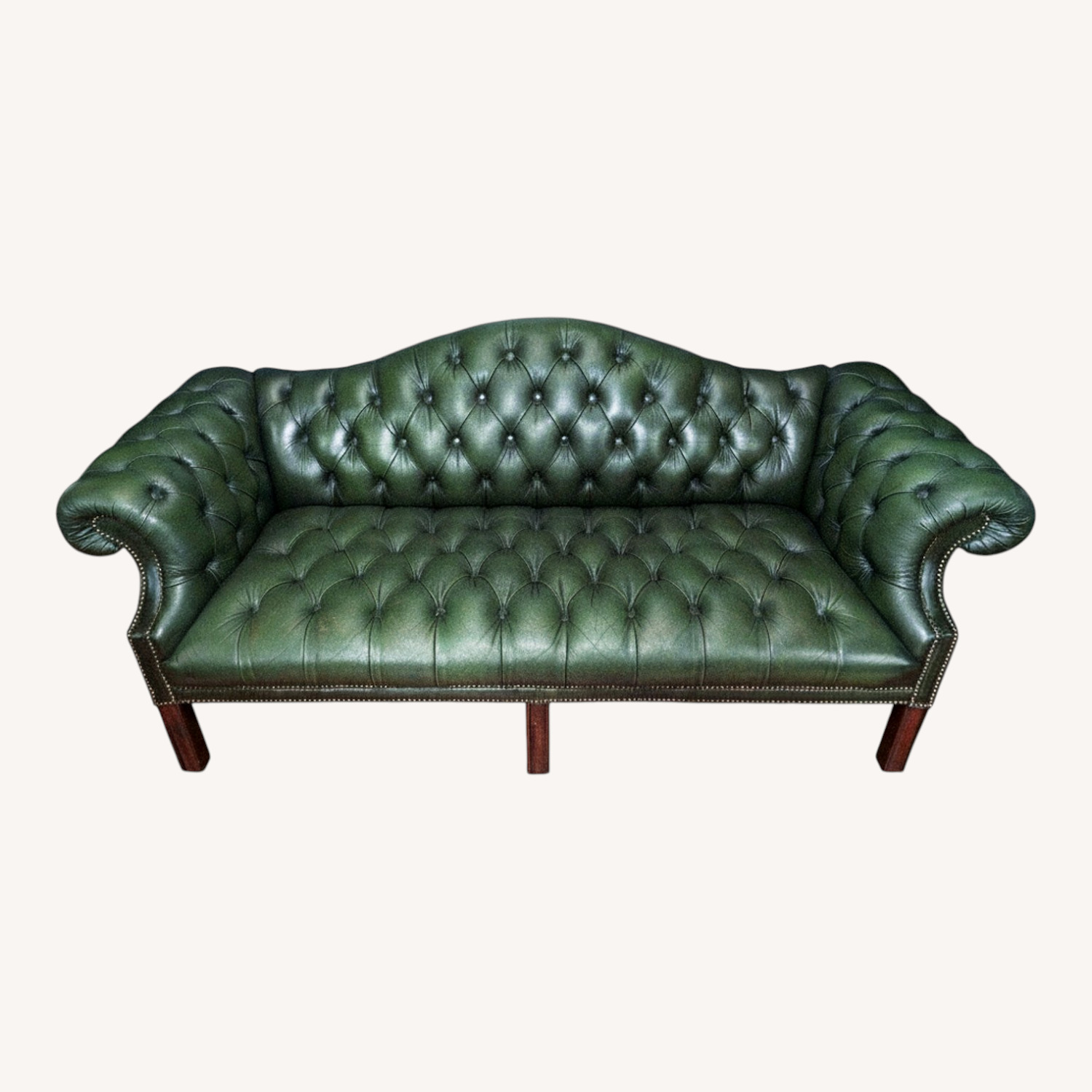 Green 2 Piece Sofa - image-0
