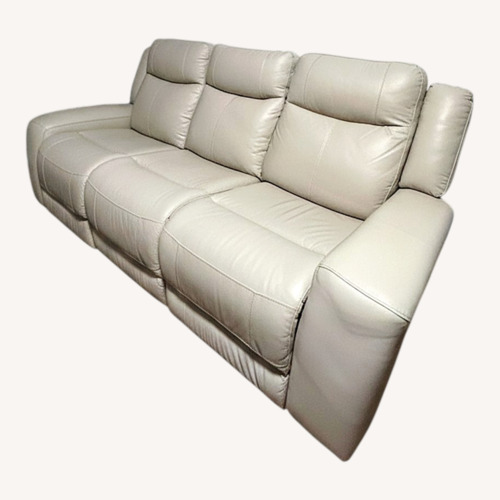 Used Electric Reclining Leather 3 Seater Sofa for sale on AptDeco