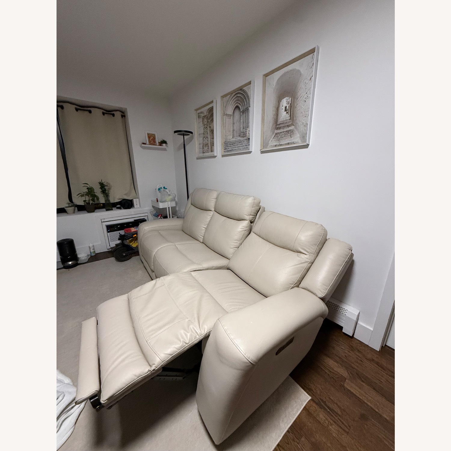 Electric Reclining Leather 3 Seater Sofa - image-4
