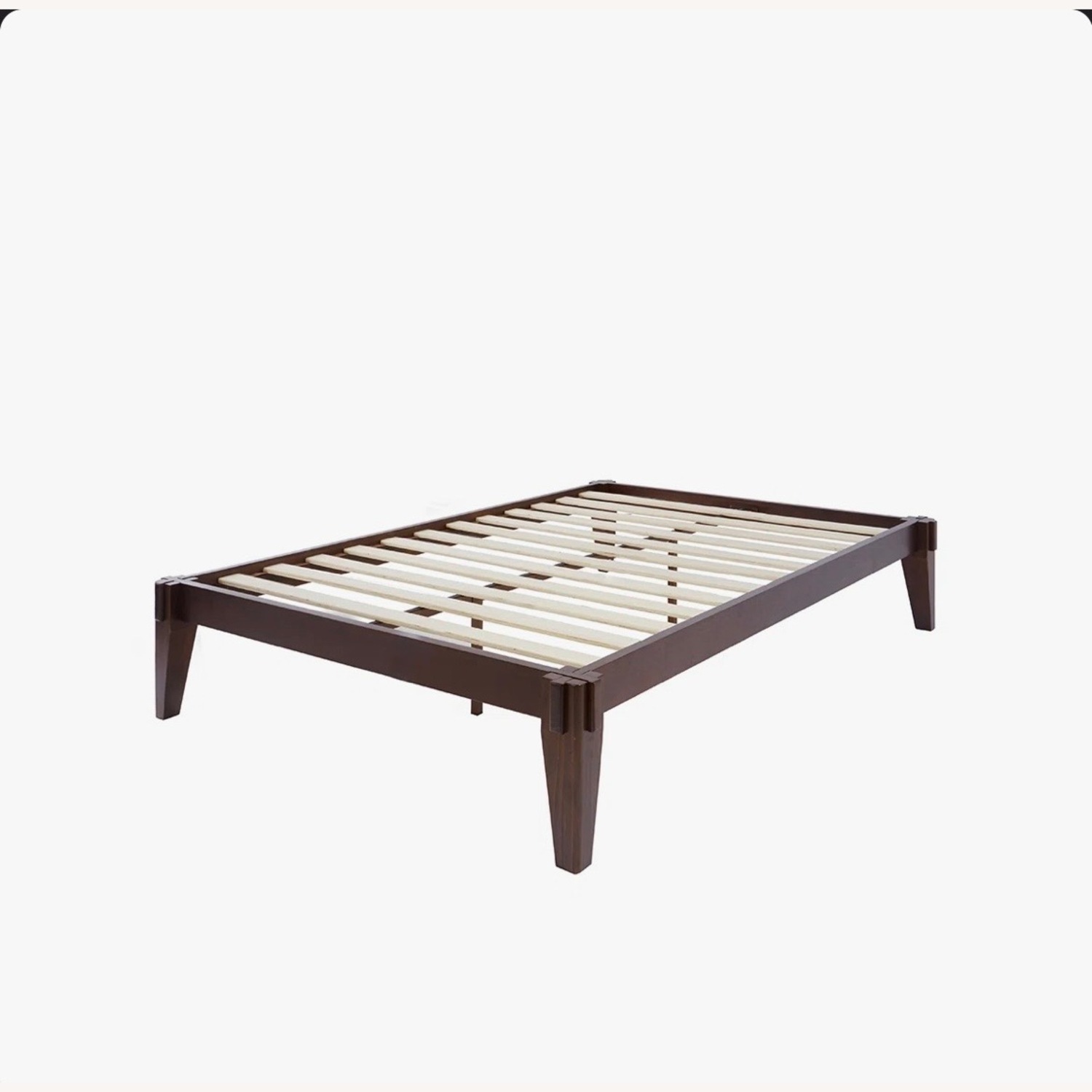 Wayfair Dark Brown Wood Full Bed - image-1