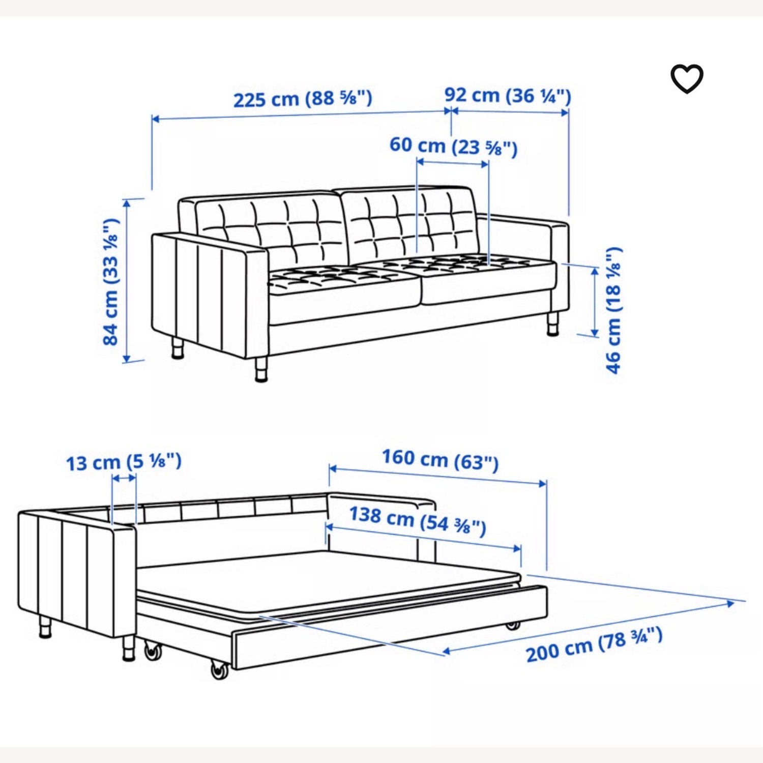 IKEA Morabo Sleeper Sofa - image-3