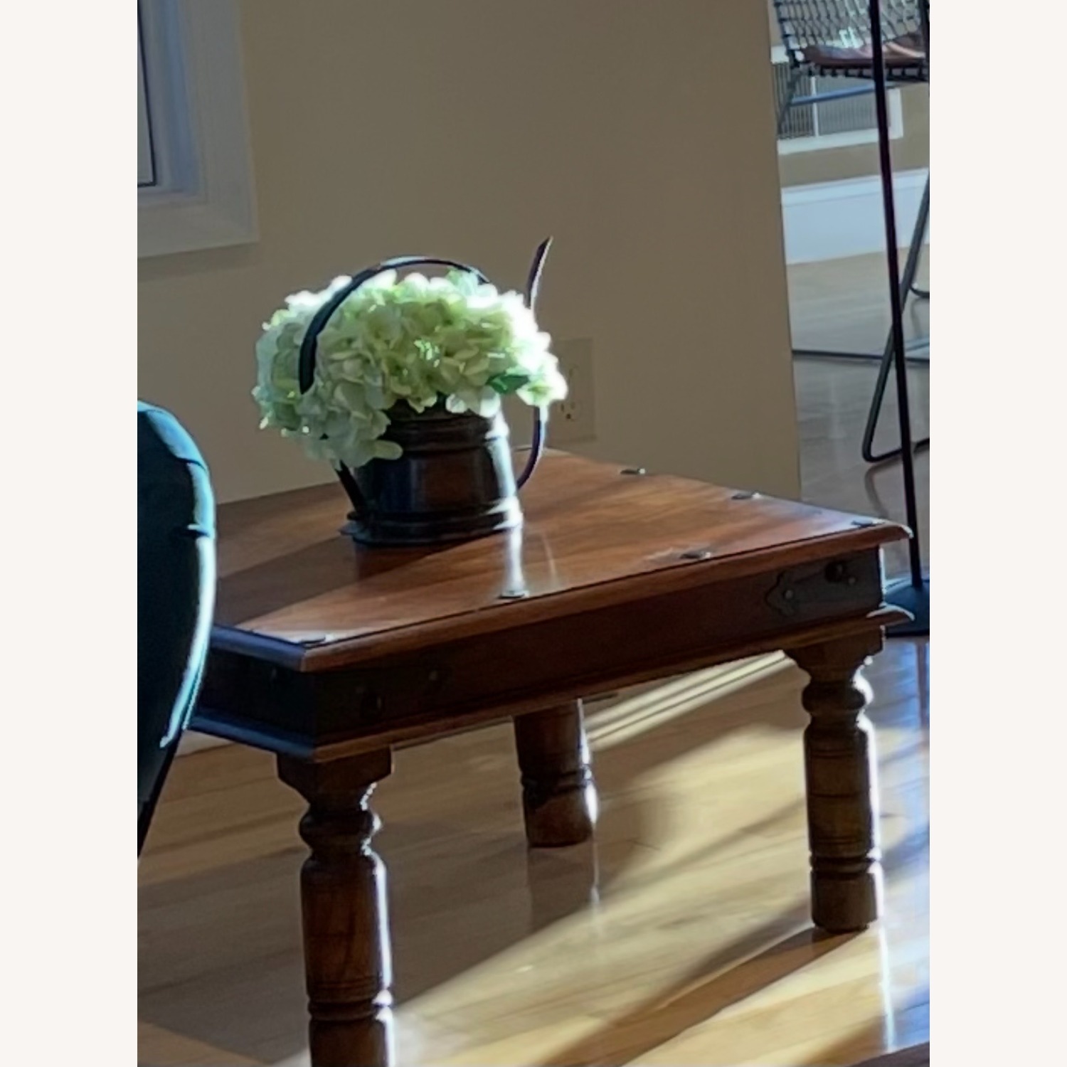 A Set Antique Natural Wood Coffee Tables - image-2