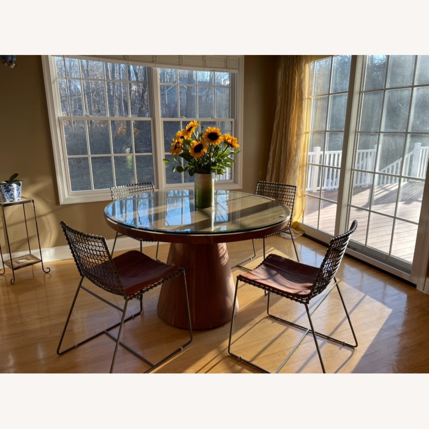 Crate & Barrel Natural Wood Dining Sets - image-1