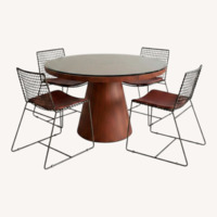 Crate & Barrel Natural Wood Dining Sets