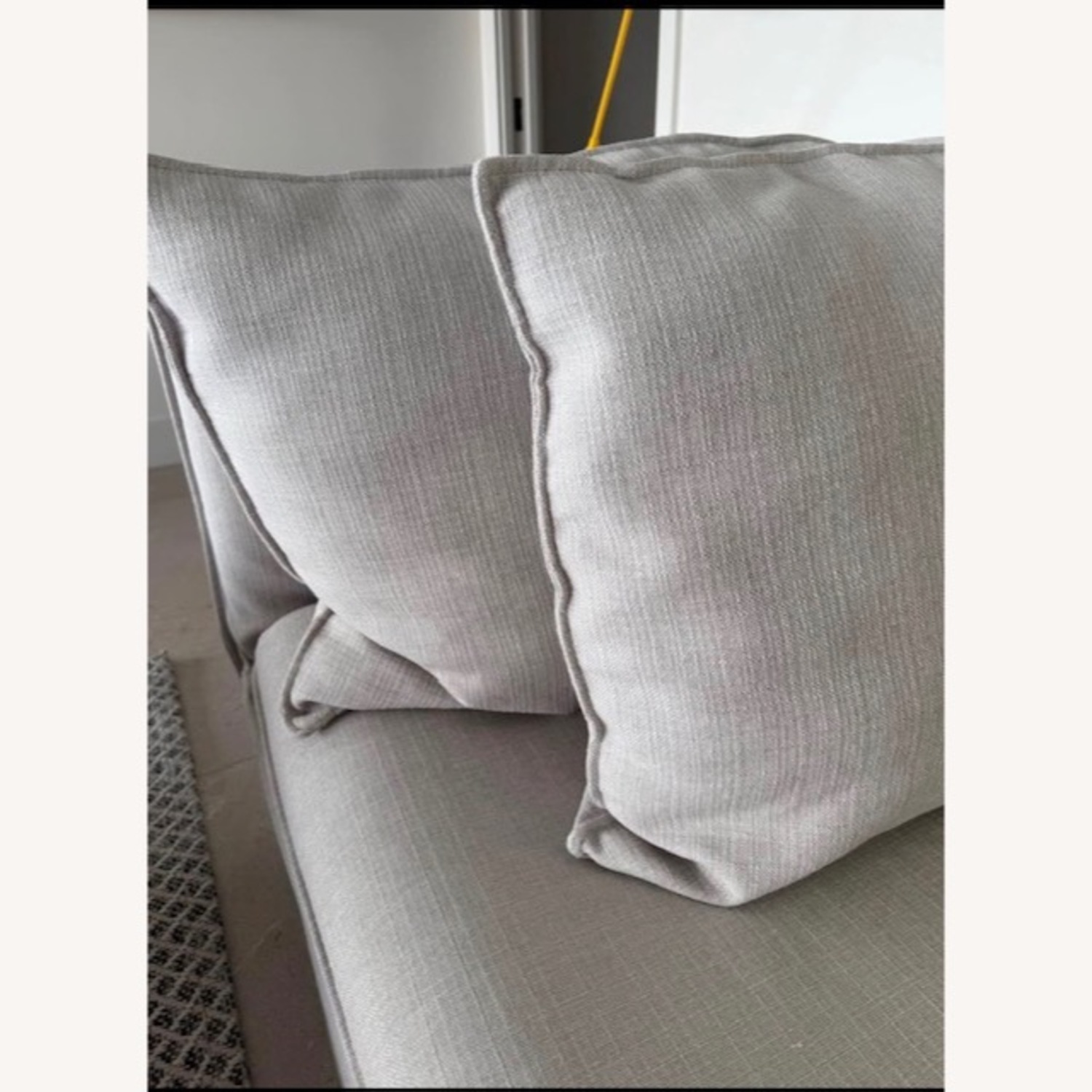 Light Gray Fabric Chaise Lounge - image-2