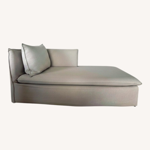 Used Light Gray Fabric Chaise Lounge for sale on AptDeco
