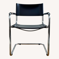 S34 Mart Stam Leather Cantilever Chair 