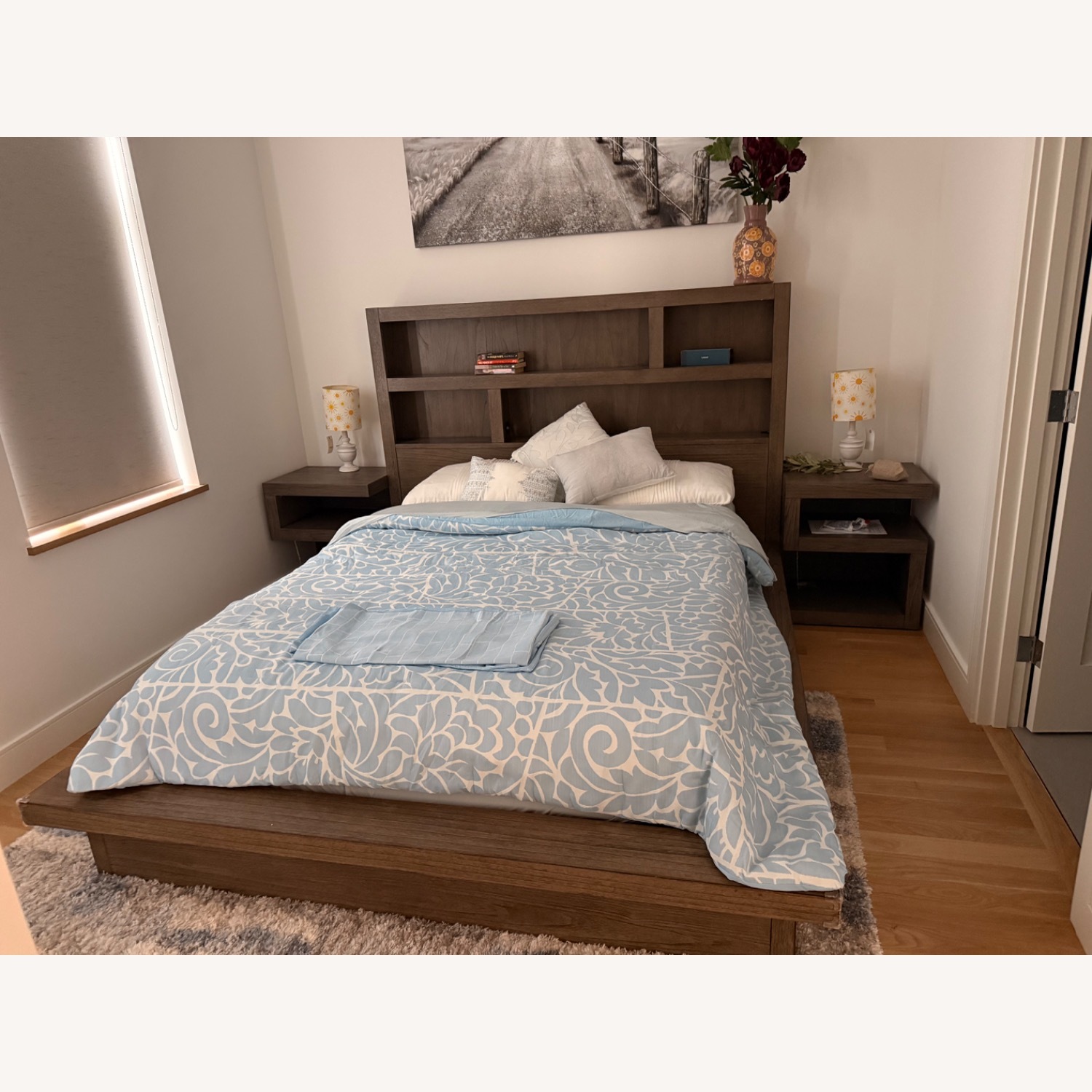 Aspen Home Modern Loft Light Gray Wood Queen Bed - image-4