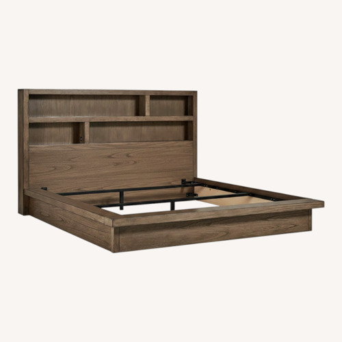 Used Aspen Home Modern Loft Light Gray Wood Queen Bed for sale on AptDeco