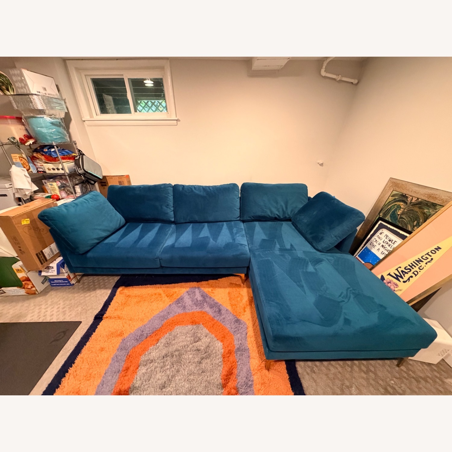Castlery Adams Green Velvet 3+ Piece Sectional - image-6