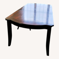 Dark Brown Wood Dining Table