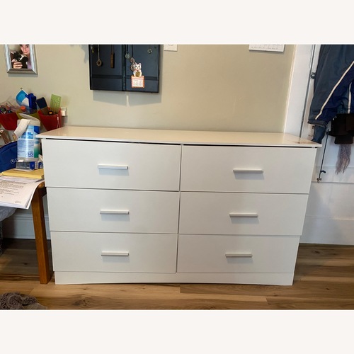 Used White Wood Dresser  for sale on AptDeco
