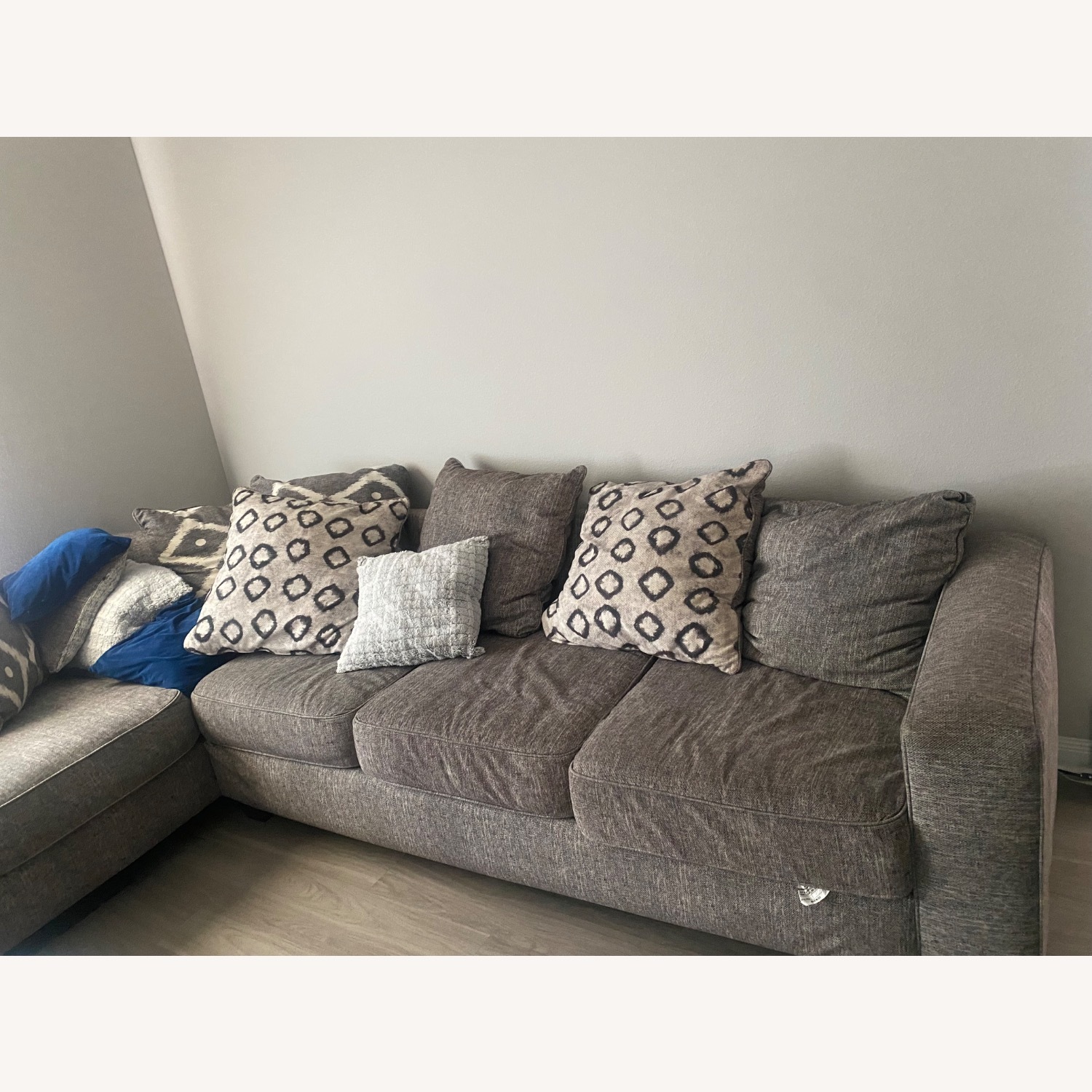 Grace Collection Dark Gray 2 Piece Sectional - image-3