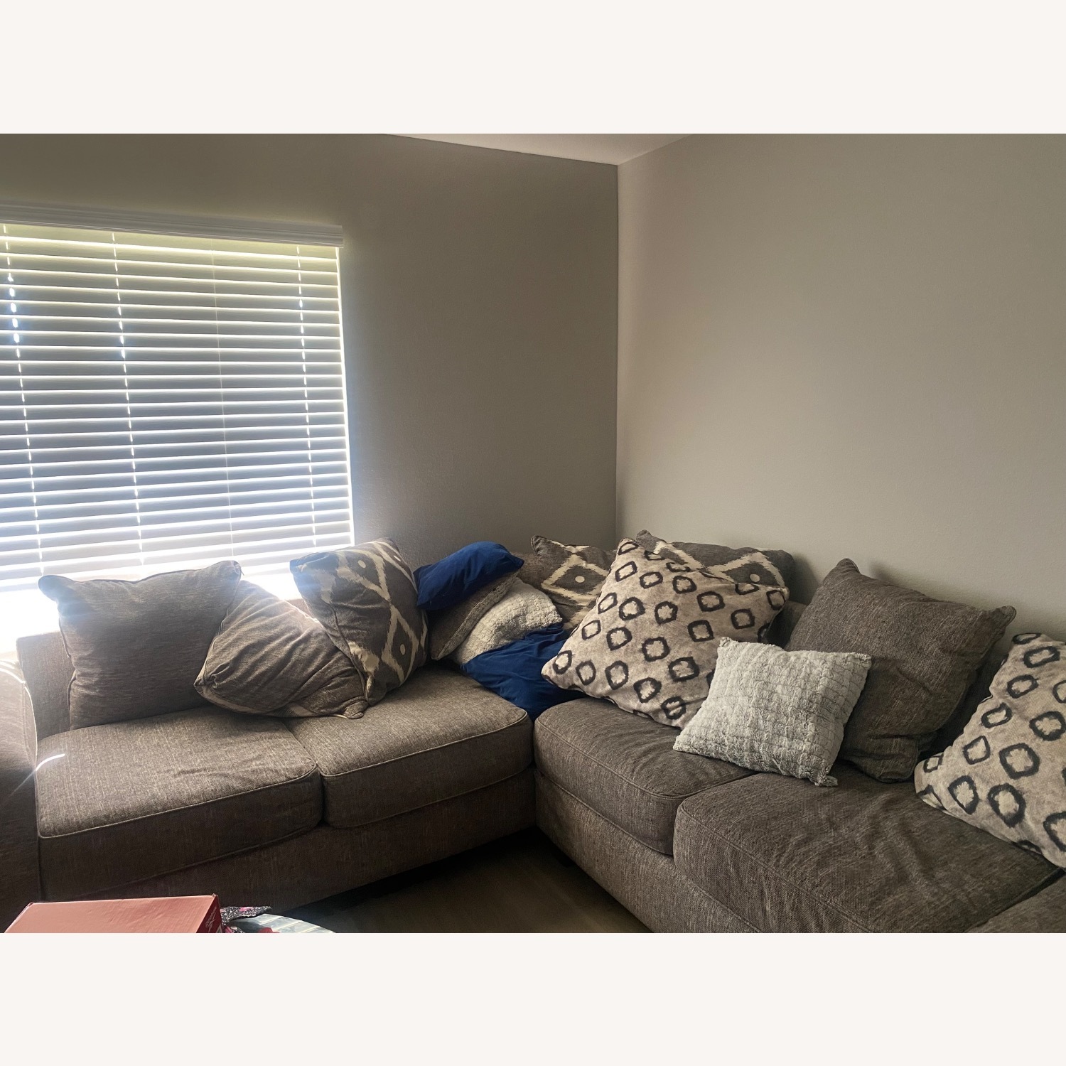 Grace Collection Dark Gray 2 Piece Sectional - image-1