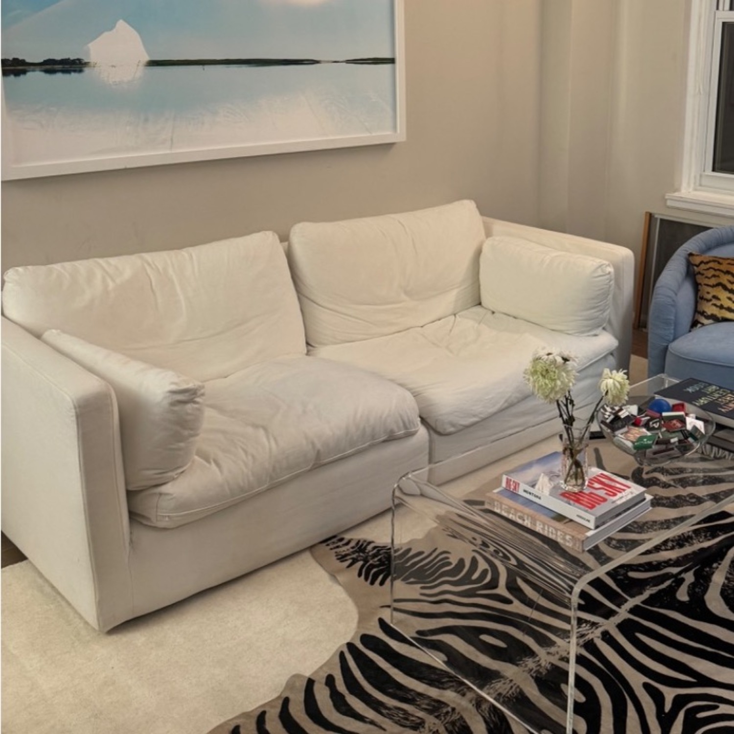 West Elm Hampton White Modular Sofa - image-2