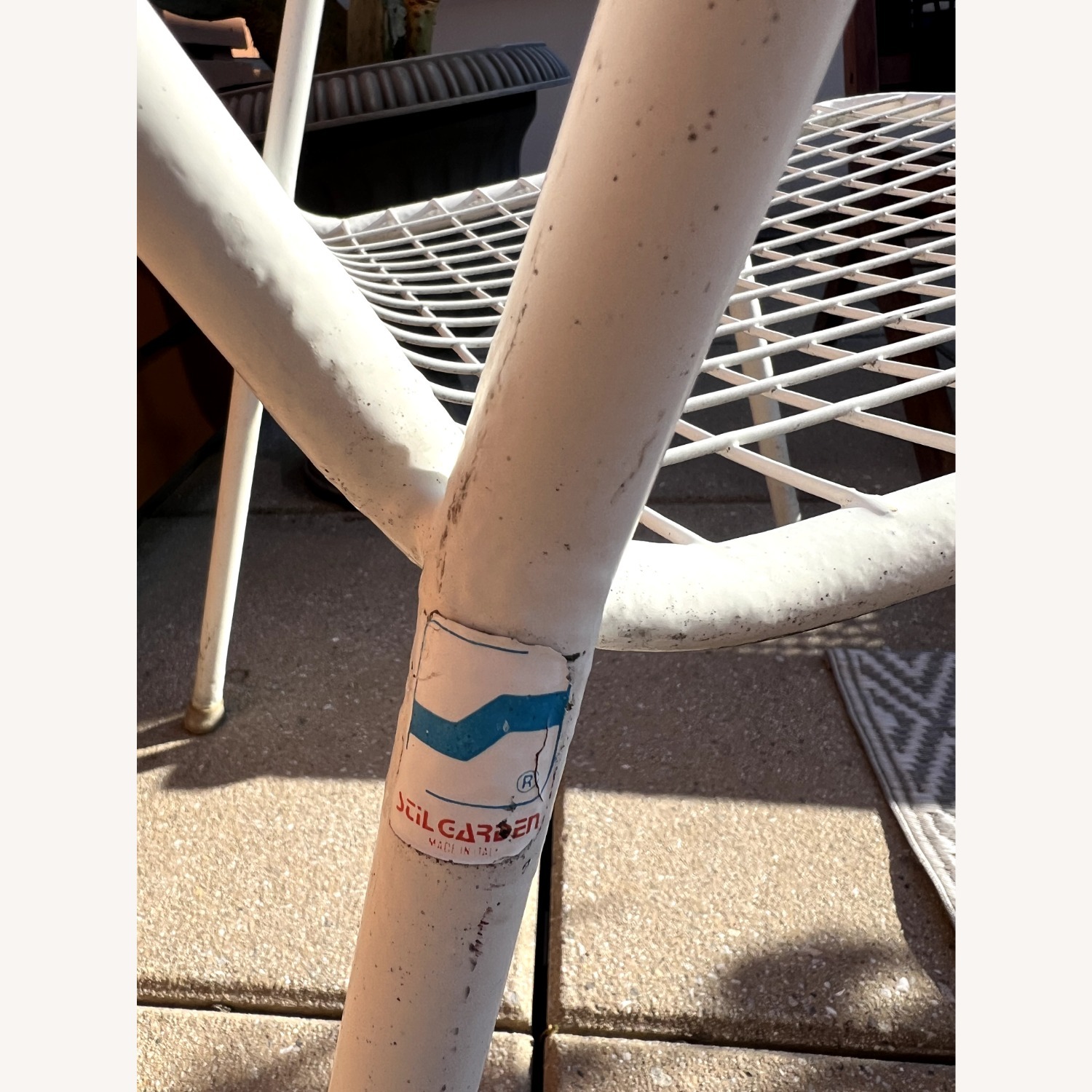 Stilgarden Vintage White Patio Chairs PAIR Italy - image-14