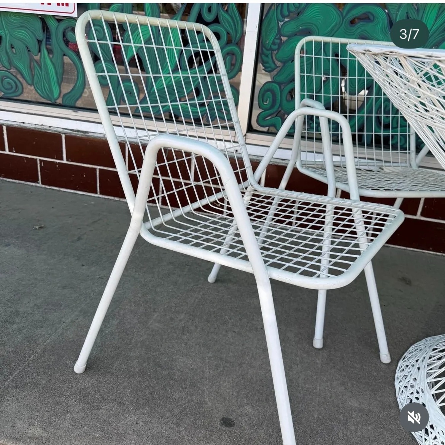 Stilgarden Vintage White Patio Chairs PAIR Italy - image-12