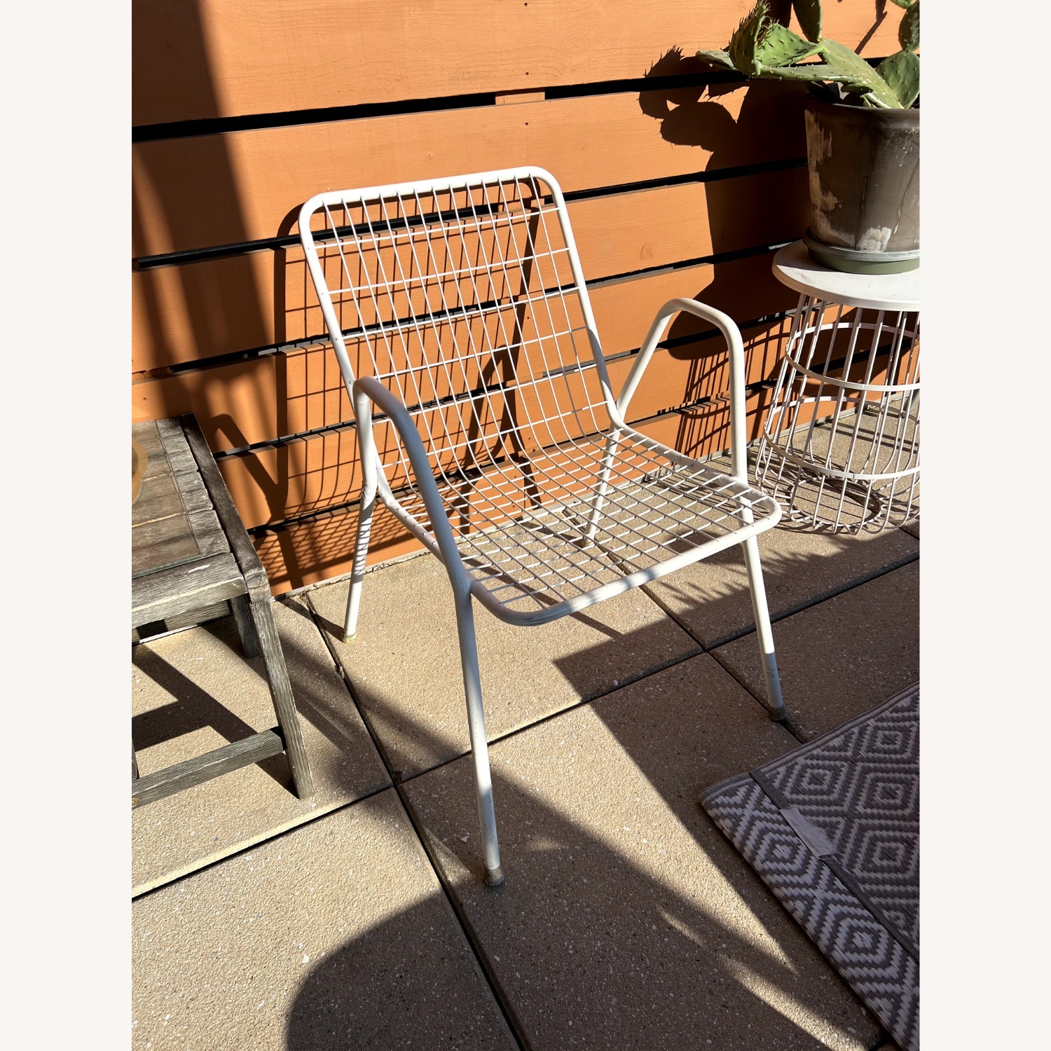 Stilgarden Vintage White Patio Chairs PAIR Italy - image-1