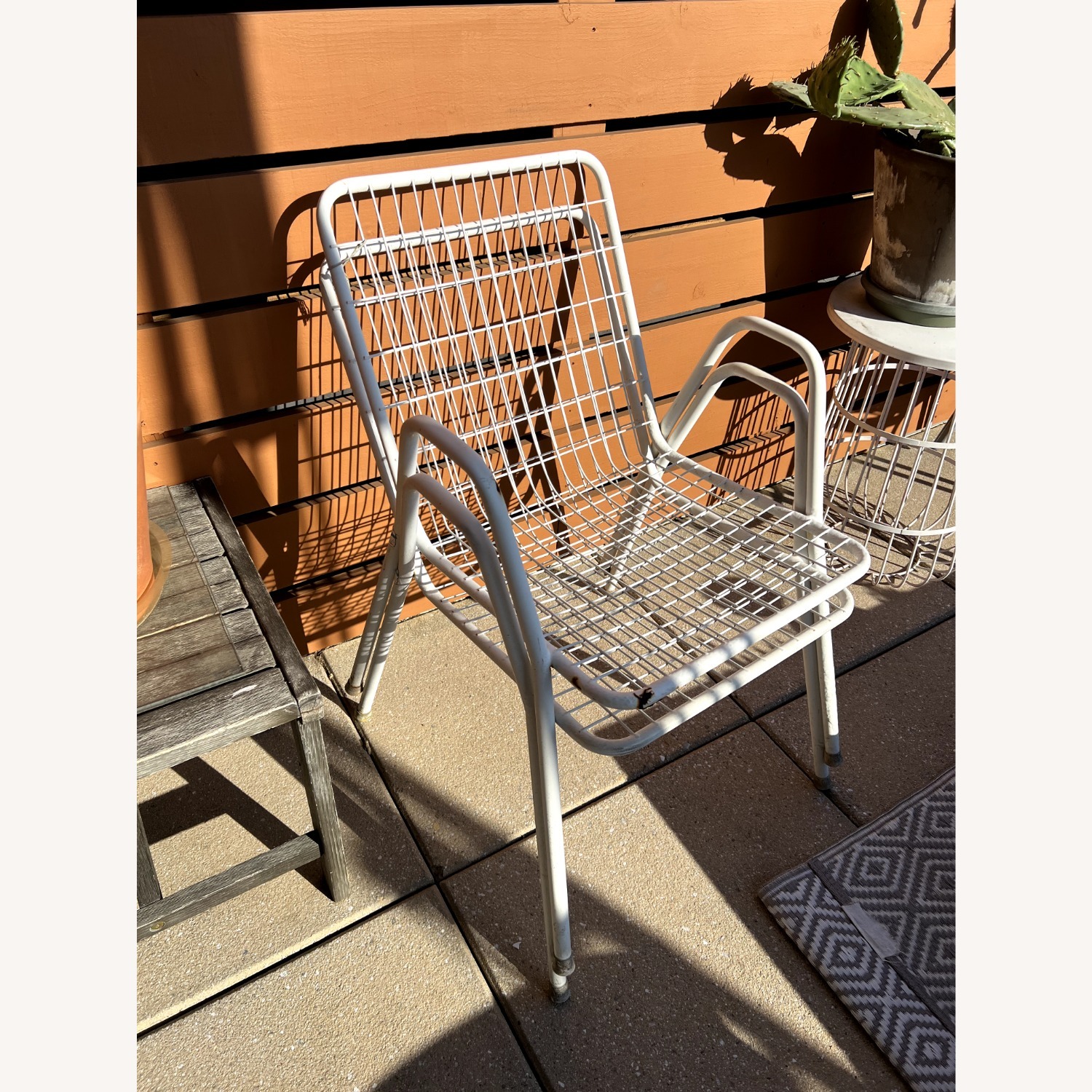 Stilgarden Vintage White Patio Chairs PAIR Italy - image-6