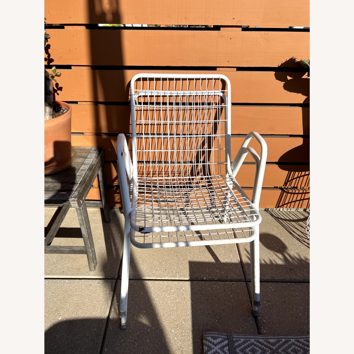 Stilgarden Vintage White Patio Chairs PAIR Italy - image-4