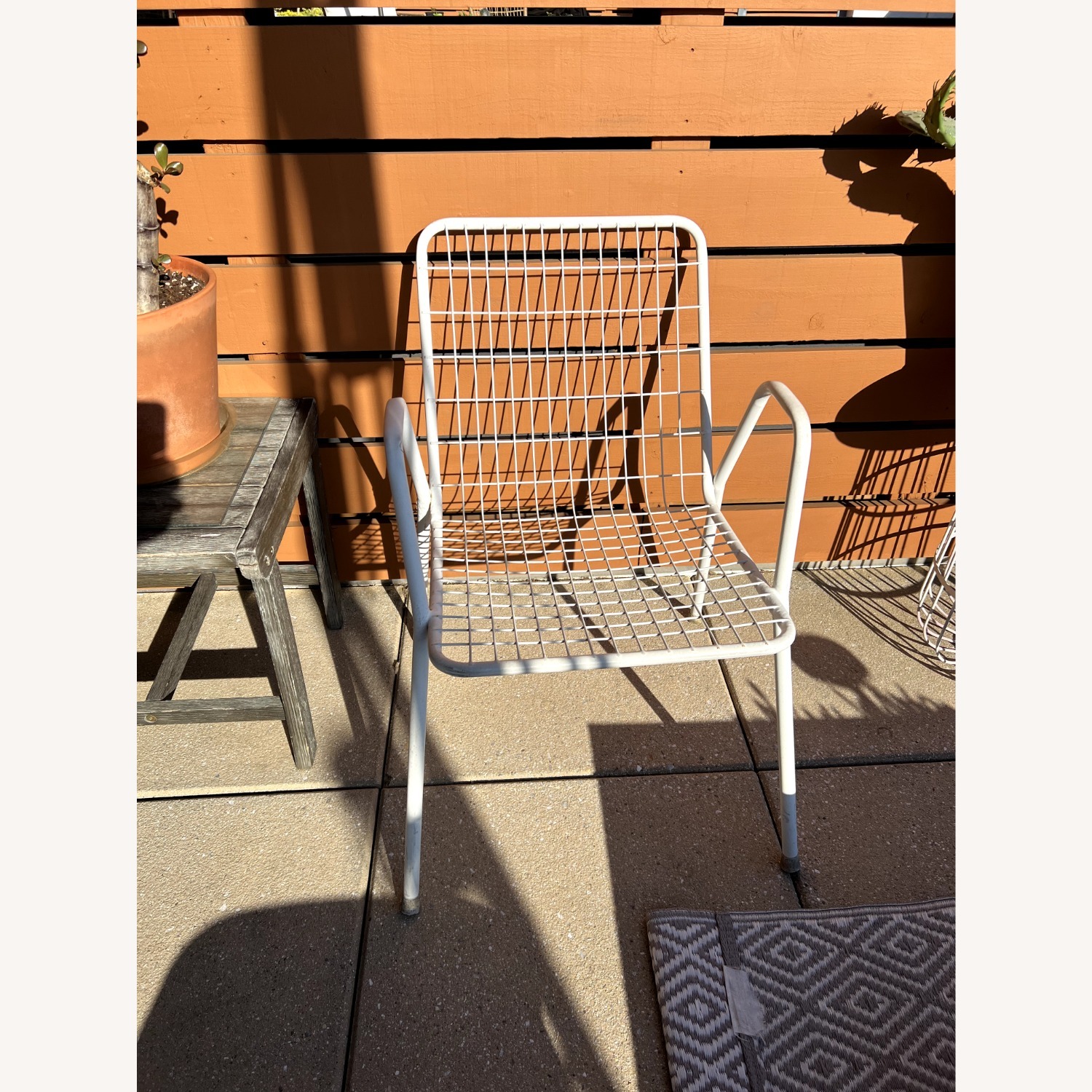 Stilgarden Vintage White Patio Chairs PAIR Italy - image-3