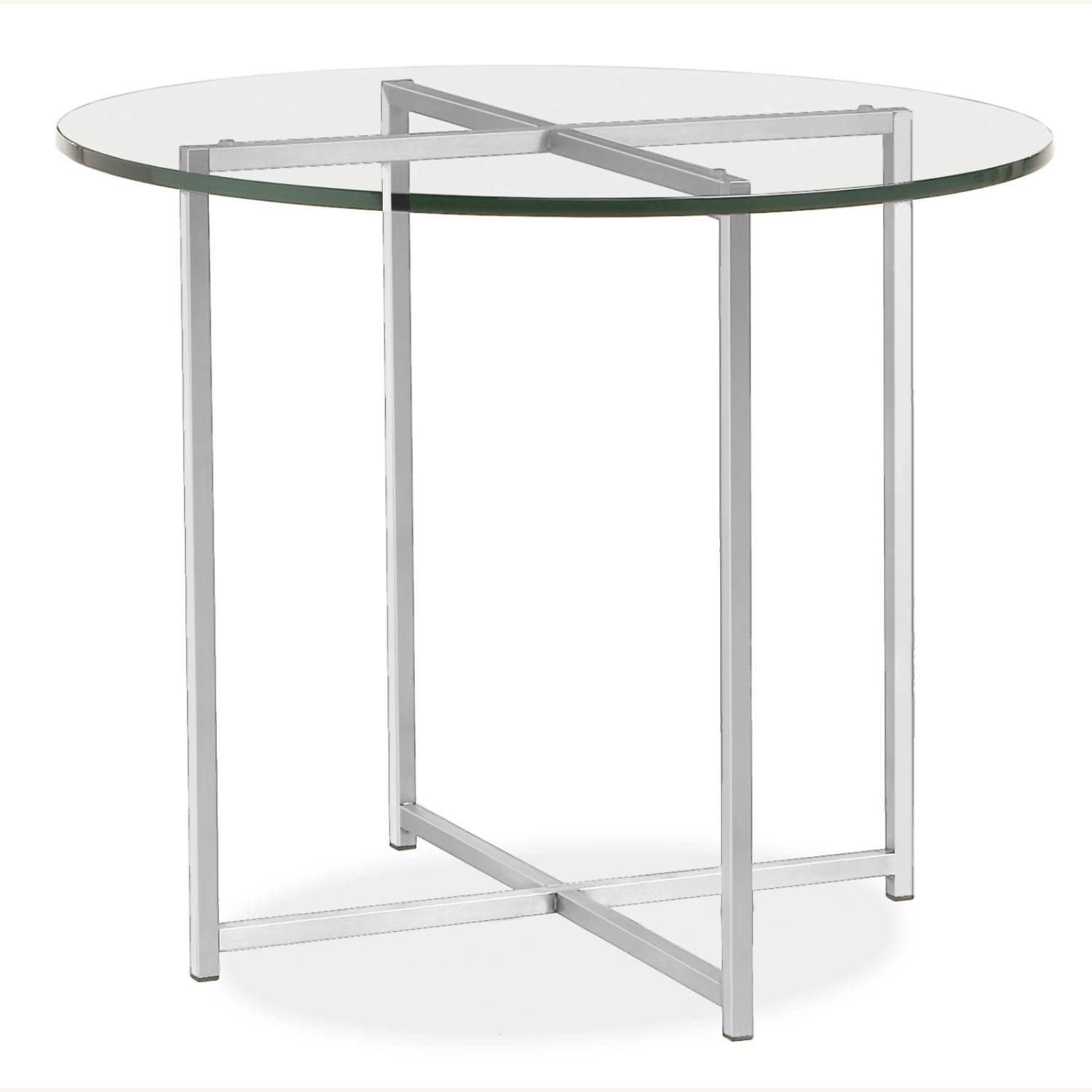 Room & Board Silver Glass Side Table - image-6