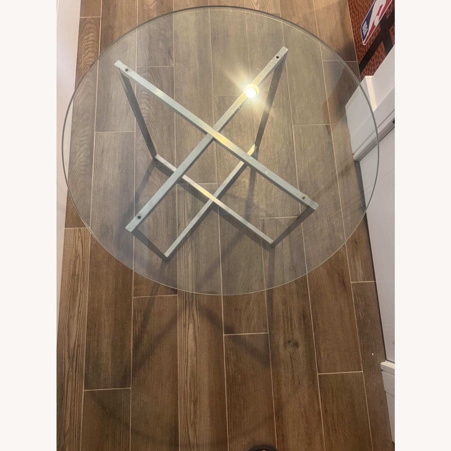Room & Board Silver Glass Side Table - image-5