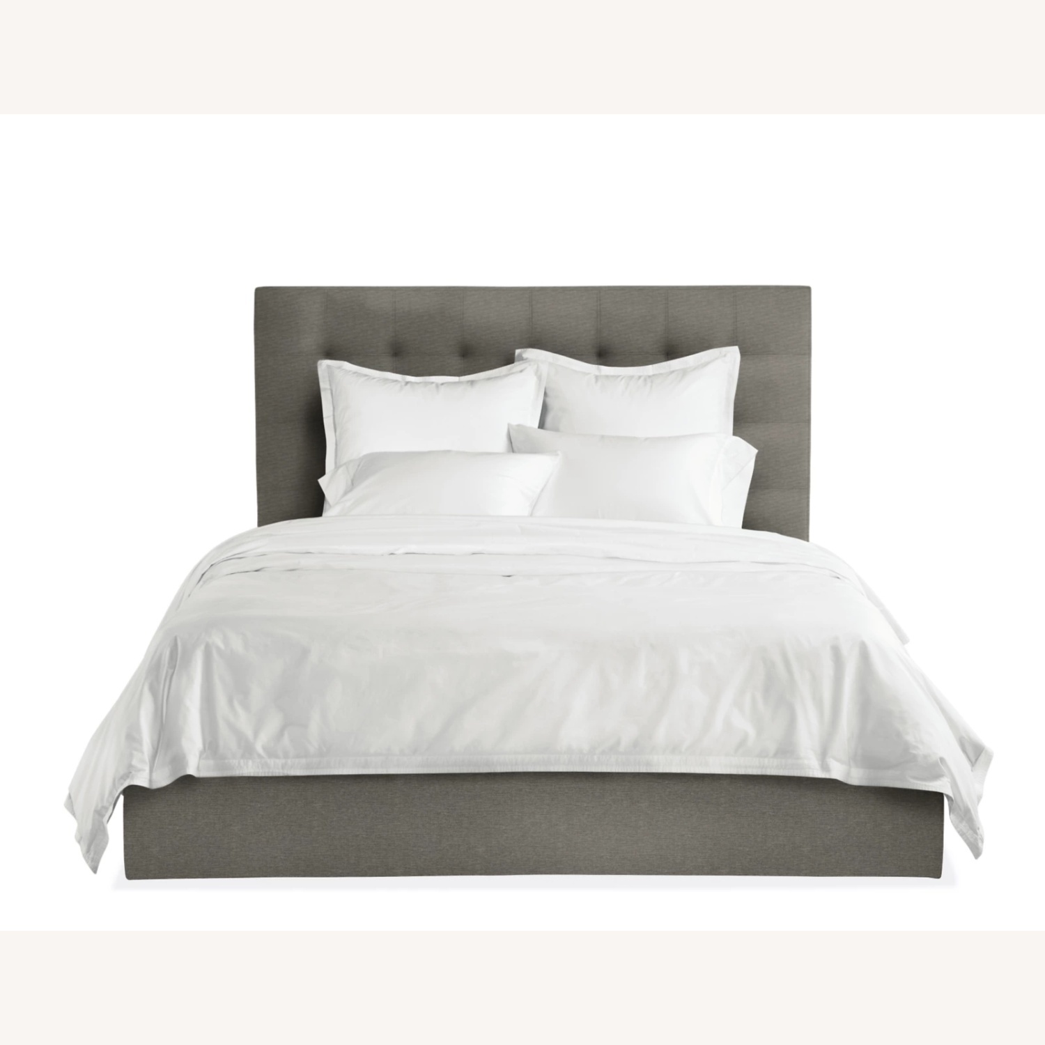 Room & Board Avery Dark Gray Fabric Queen Bed - image-6