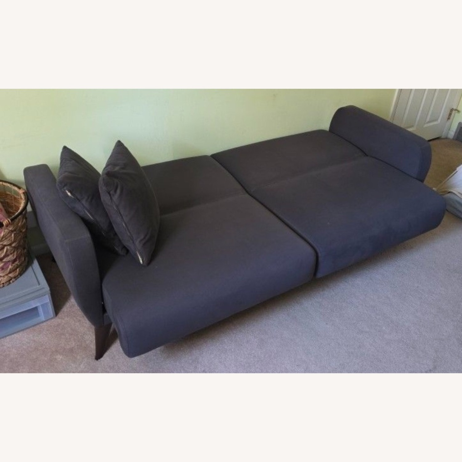 Wayfair Dark Gray Fabric Sleeper Sofa - image-2