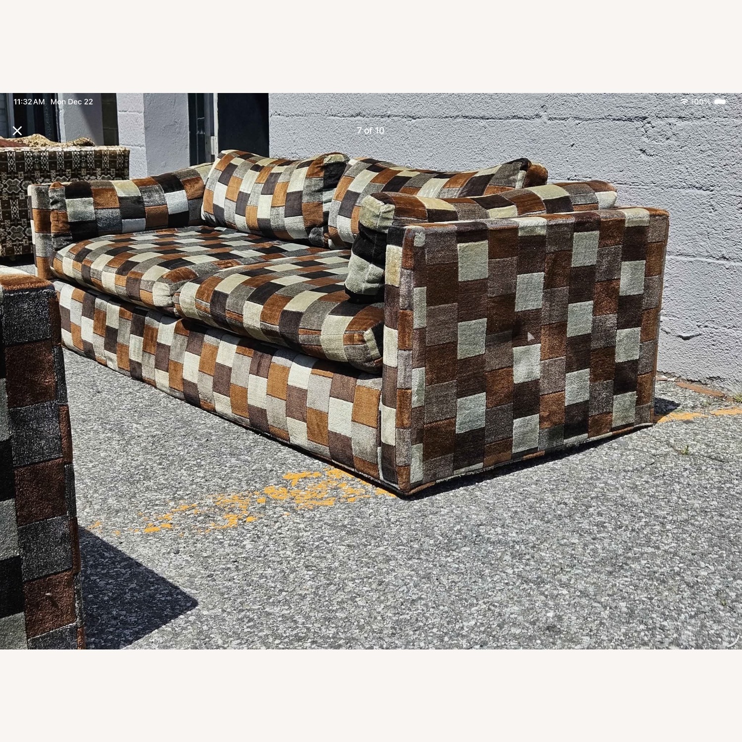 Vintage/Antique Finds Dark Brown 3+ Seater Sofa - image-2