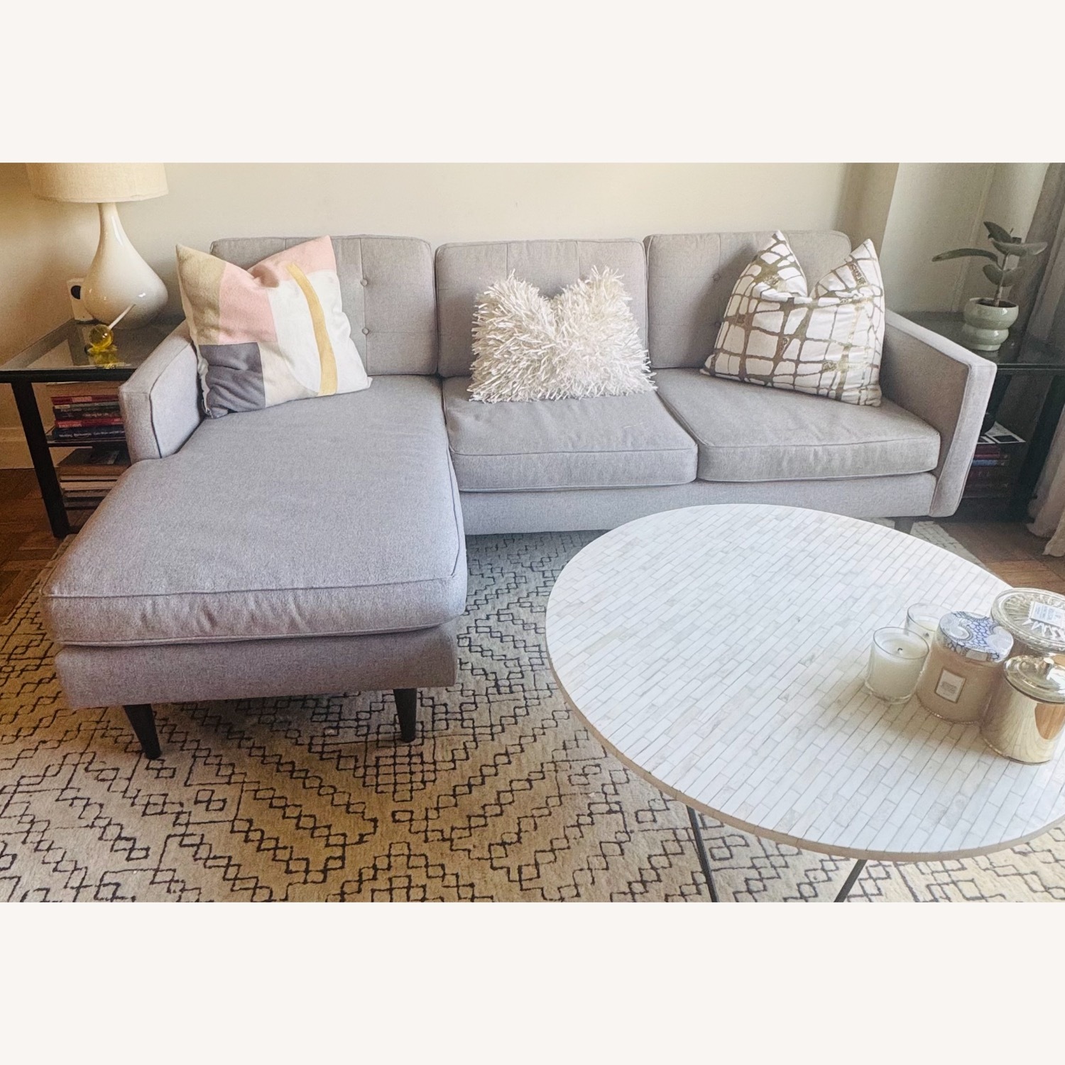 West Elm Drake 2 Piece Chaise Sectional  - image-2