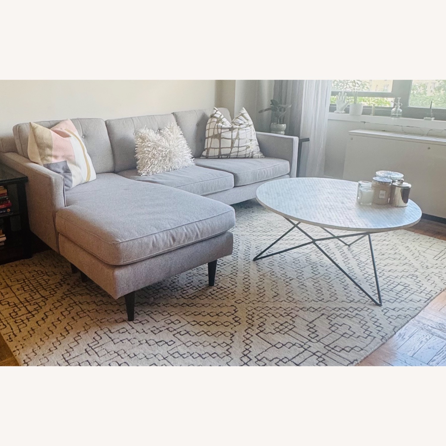 West Elm Drake 2 Piece Chaise Sectional  - image-3